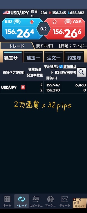 ドル円　決済