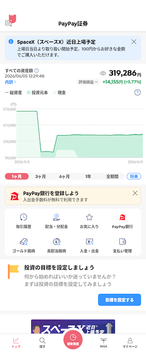 持ち株　全決済